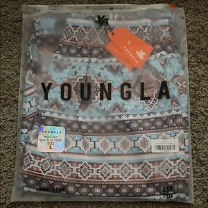 YoungLA Ugly A** Pants - L - Blue Tribal
